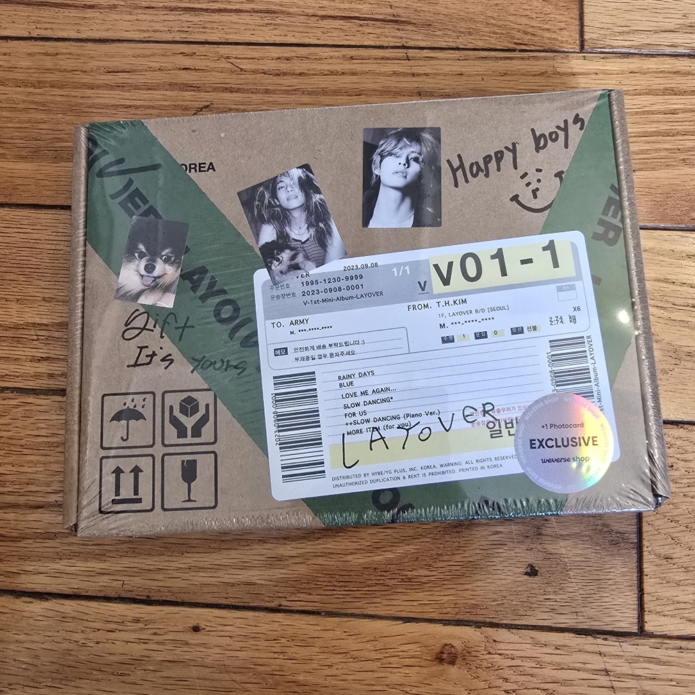 Layover by V (BTS) (CD, 2023, Bighit Music) 1st Mini Album